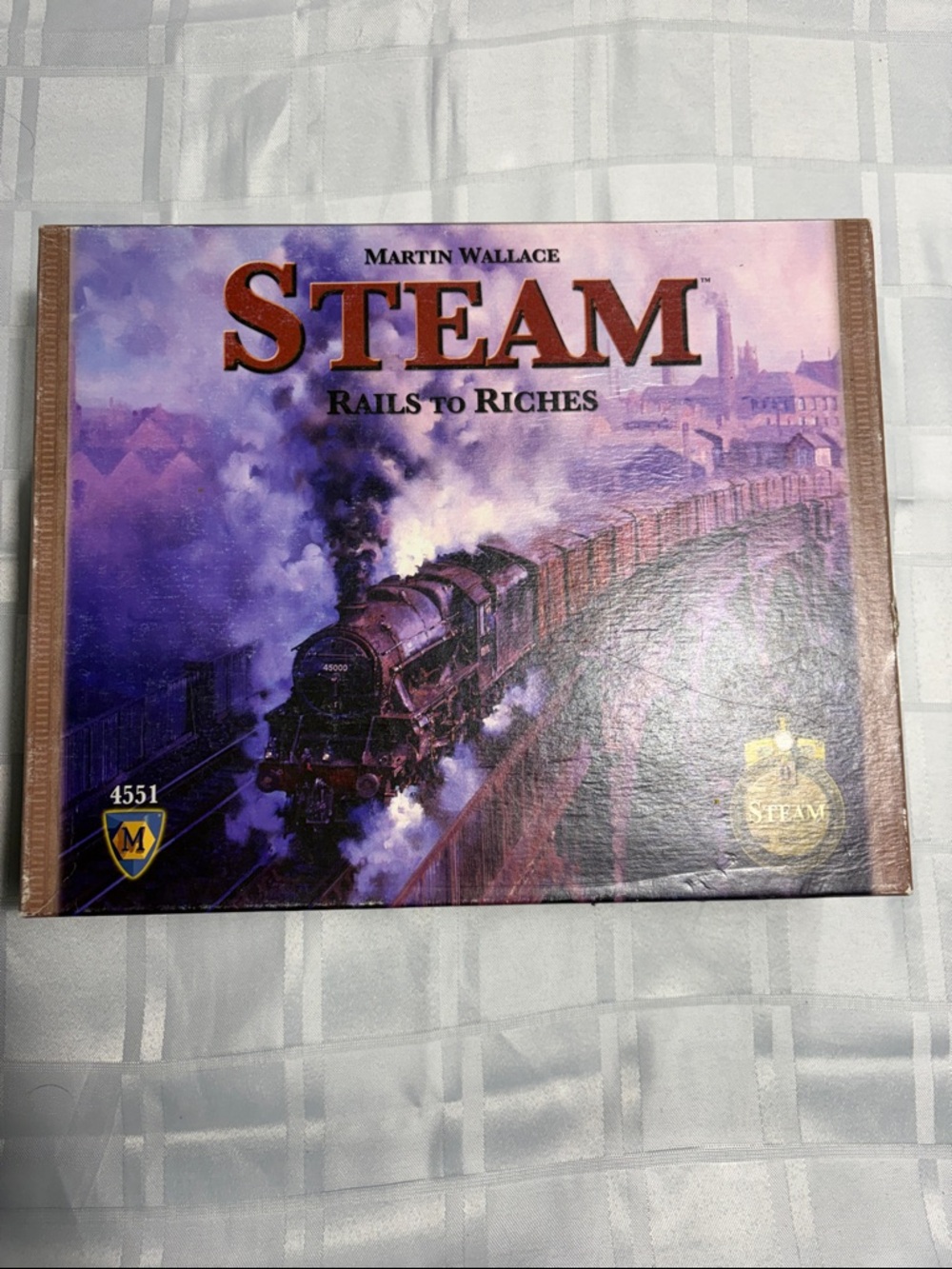 Steam: Rails to Riches Board Game - Purple Artwork by